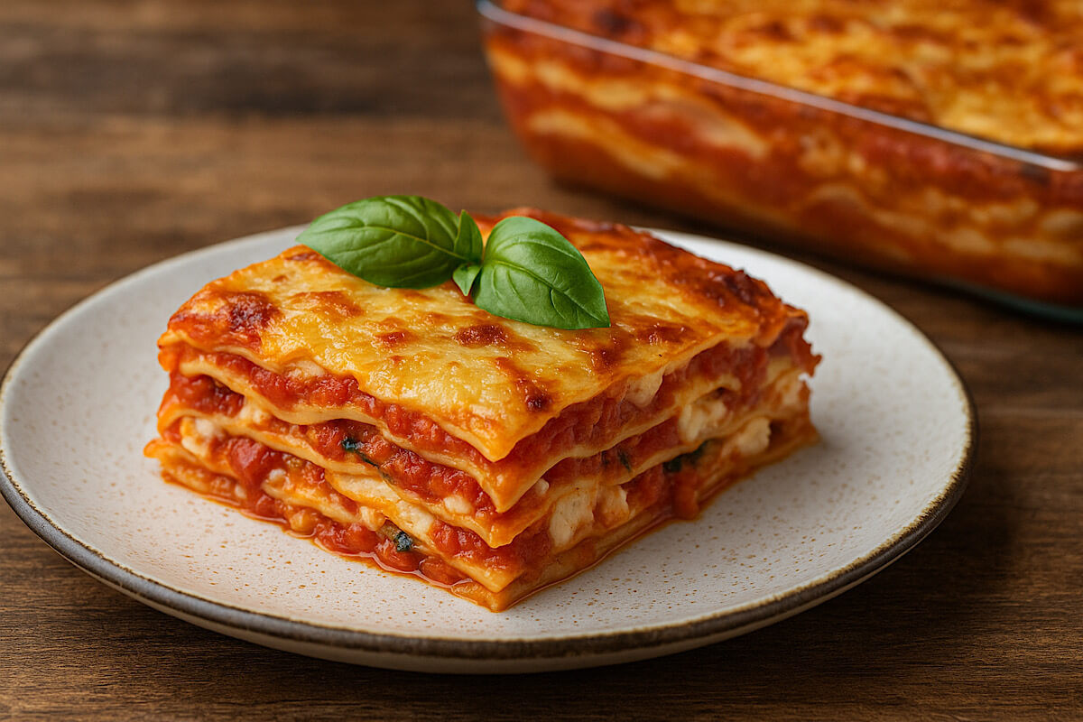 Basta la prima forchettata per capirlo: la lasagna fumé con ricotta e basilico è diversa da tutte le altre