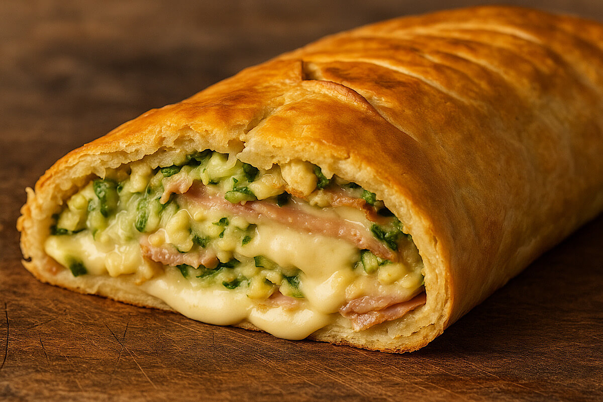 Stop alle solite ricette: zucchine, speck e provola non sono mai stati così buoni (Il rotolo che svolta il pranzo anche con il Bimby)