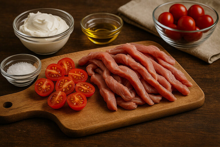 Straccetti di vitello cremosi