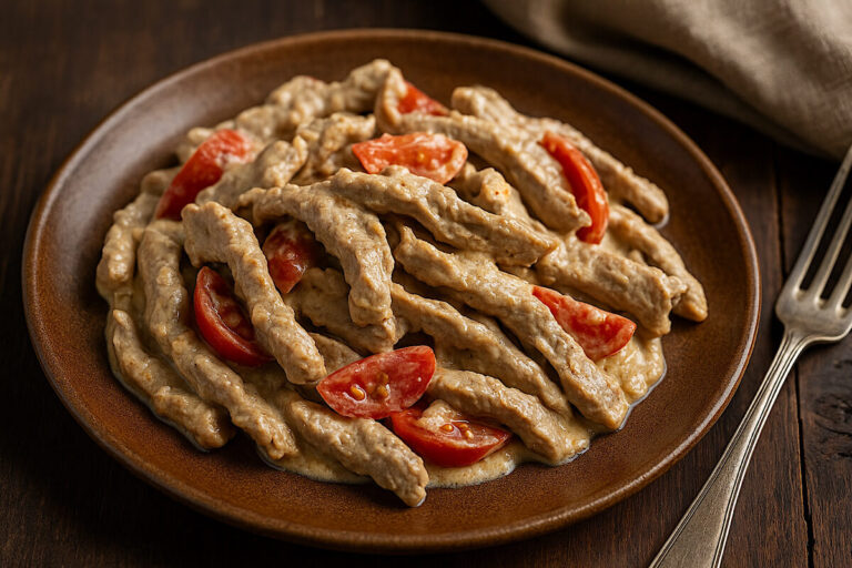 Straccetti di vitello cremosi