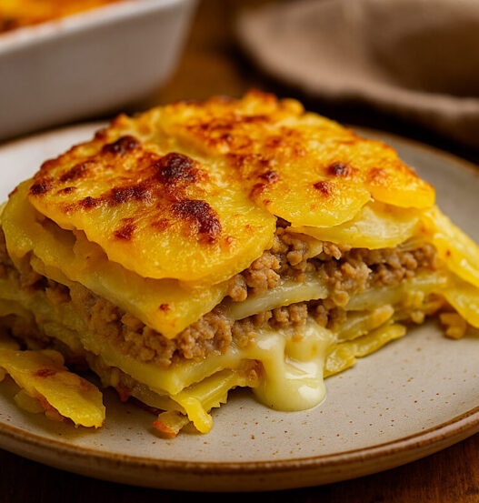 Timballo di patate e carne macinata