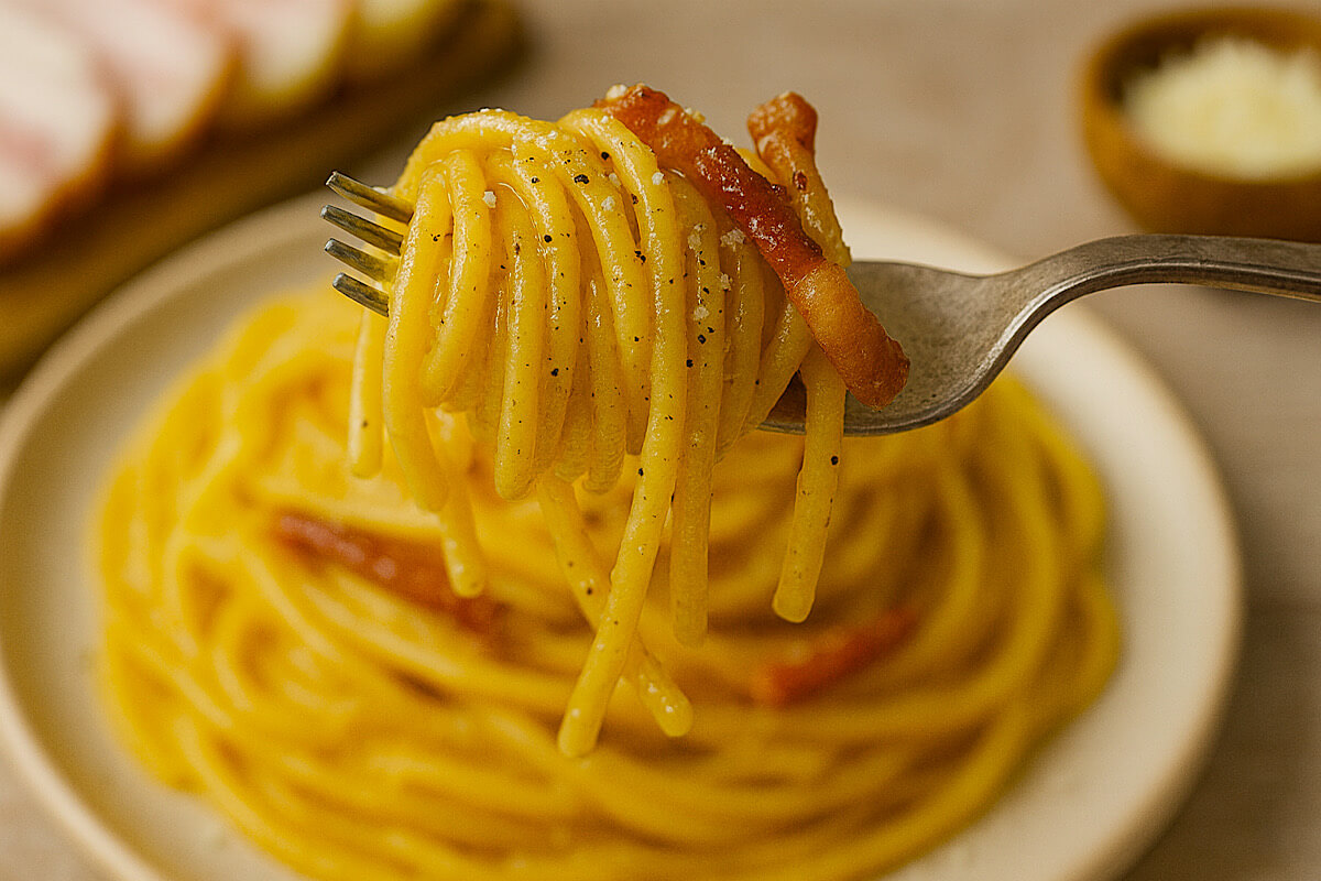 La carbonara perfetta col bimby? Sì, è possibile! Ecco il trucco della “crema magica”