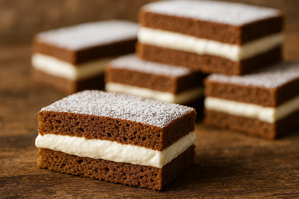 Merendine cremose Kinder Fetta al Latte fatte in casa: la ricetta che ti riporta all’infanzia