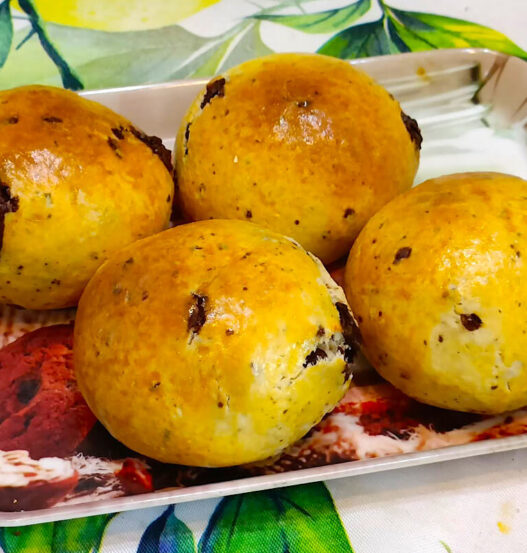 Panini al cioccolato senza lievitazione