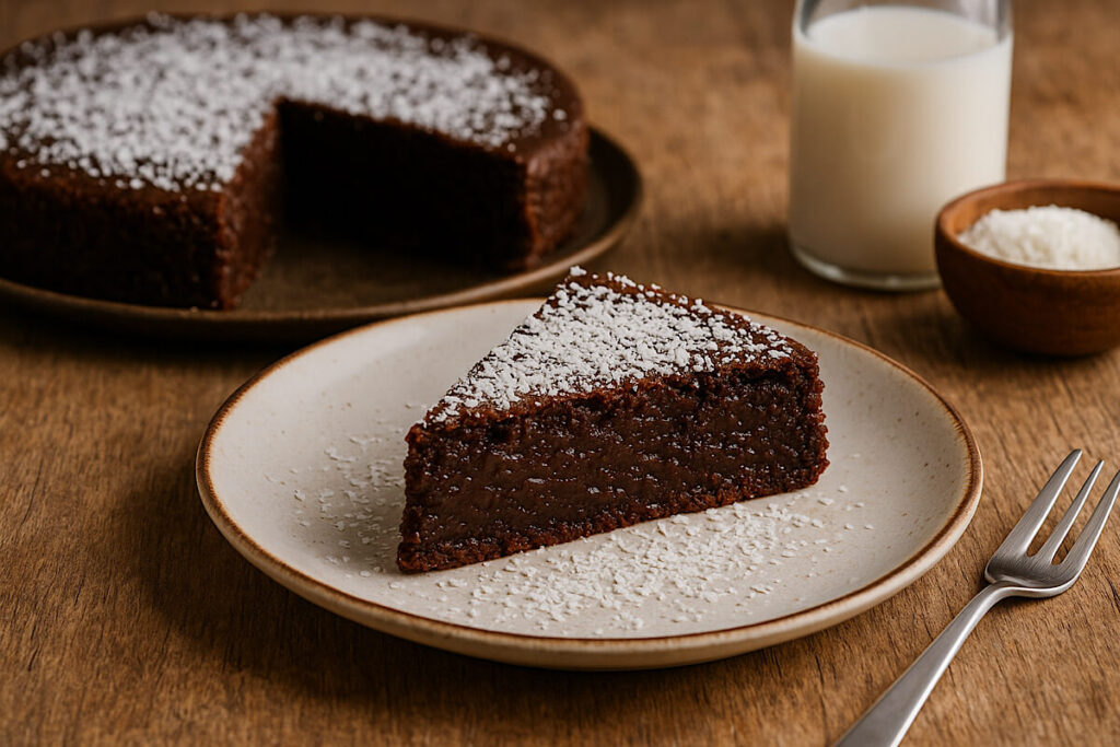 Torta cremosa cioccolato e cocco