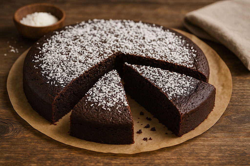 Torta cremosa cioccolato e cocco