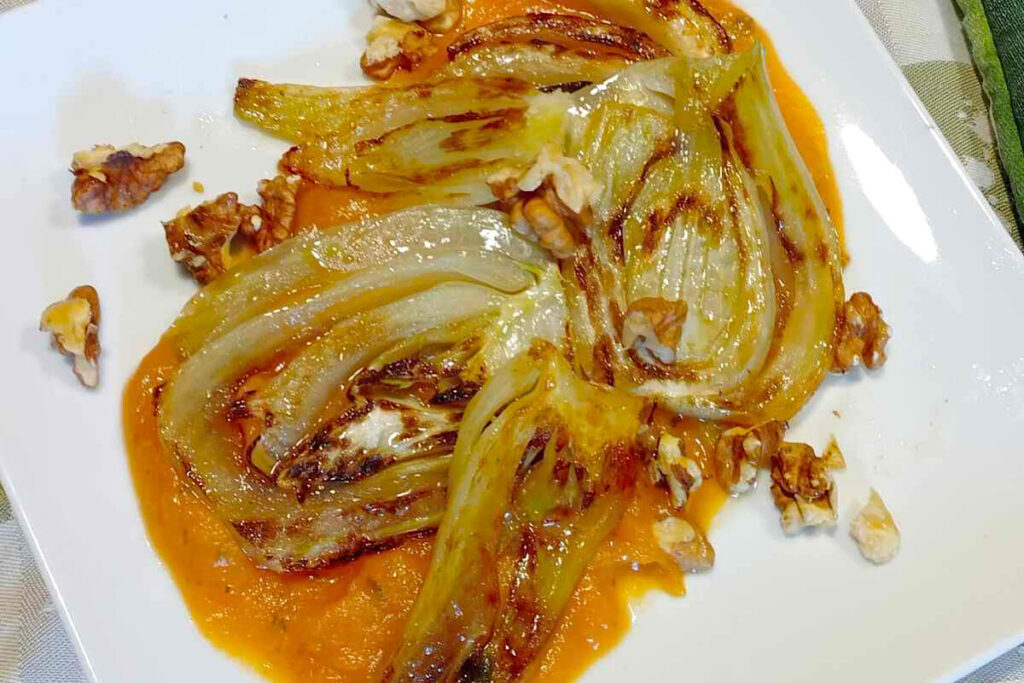 Finocchi con crema di zucca