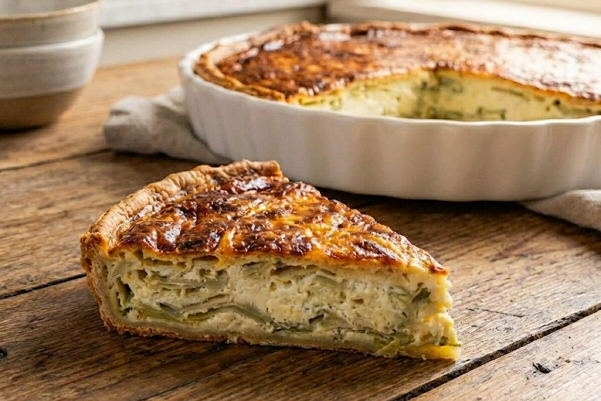 Meglio della solita pizza: la torta salata cremosa ai carciofi col Bimby pronta in un attimo