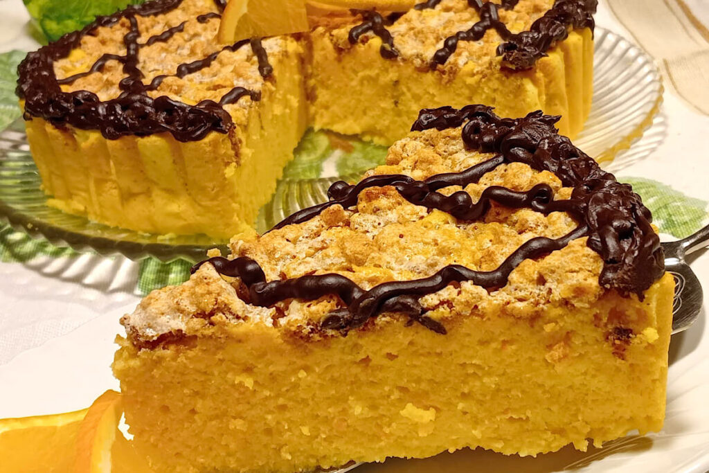 Torta zucca e ricotta senza farina