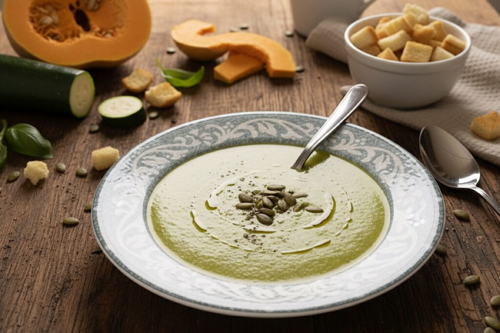 Vellutata di zucca, zucchine e patate Bimby
