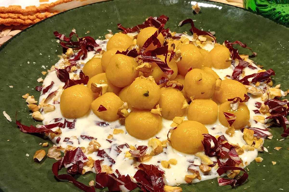 Zucca che passione! Ora si trasforma in chicche con erbette e crema al Parmigiano