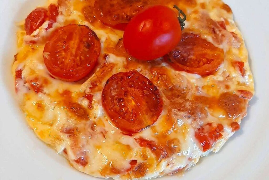 frittata con pomodorini