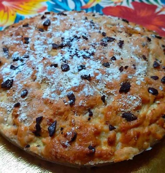 torta con gocce di cioccolato
