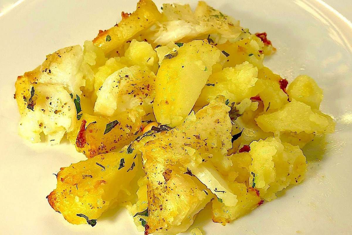 Pasticcio di baccalà e patate: buono, sostanzioso ma soprattutto leggero