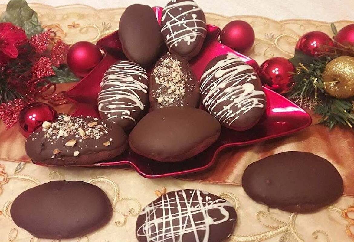 biscotti ricoperti di cioccolato