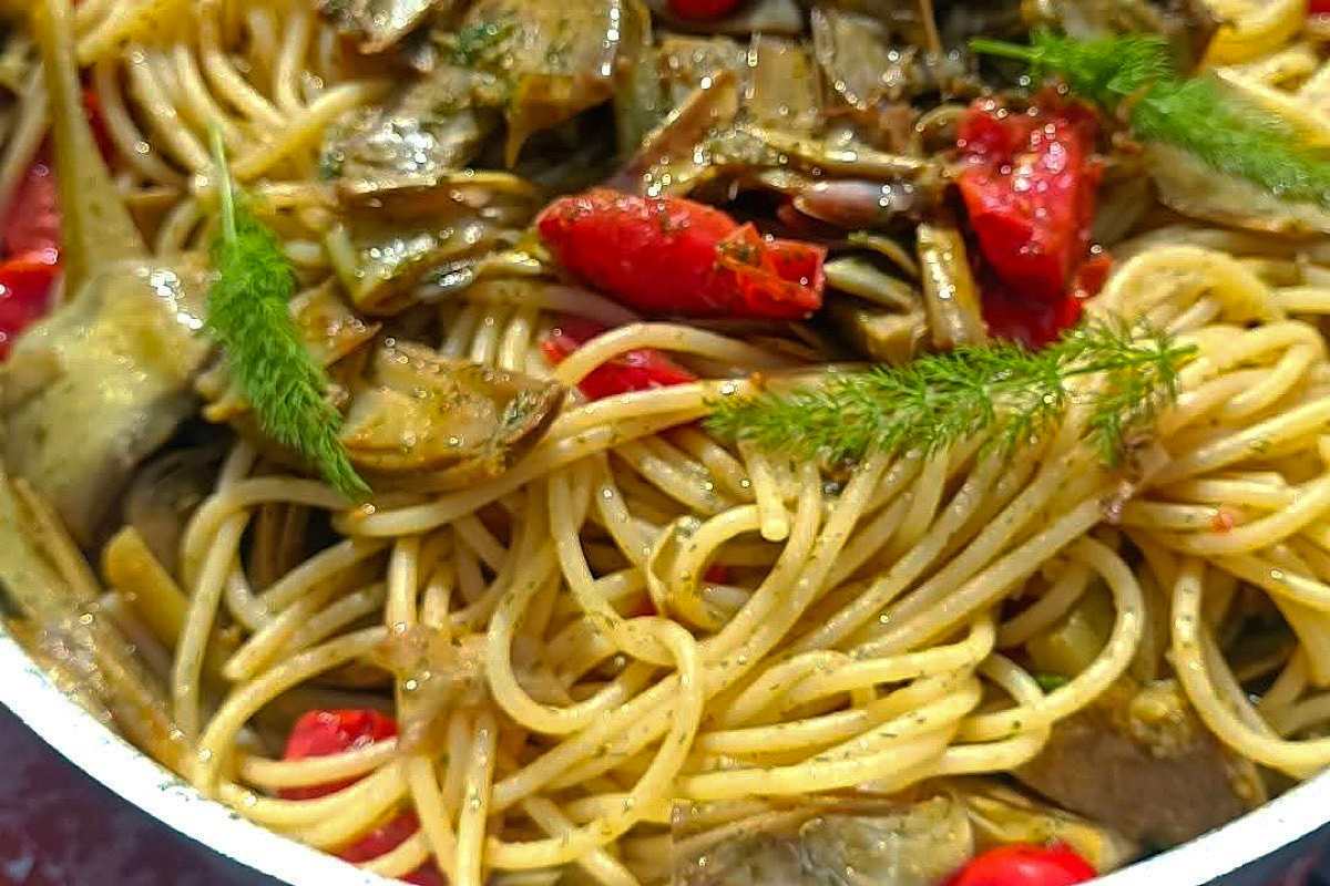 Stefino Rice Il gusto della semplicità: spaghetti con carciofi, datterini, e un ...