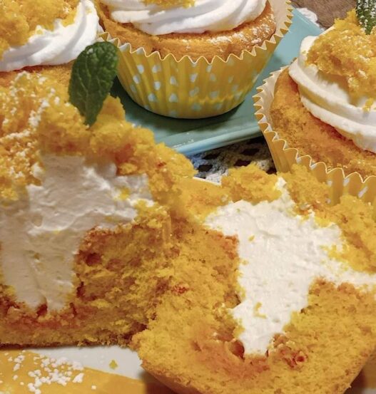 muffin con panna