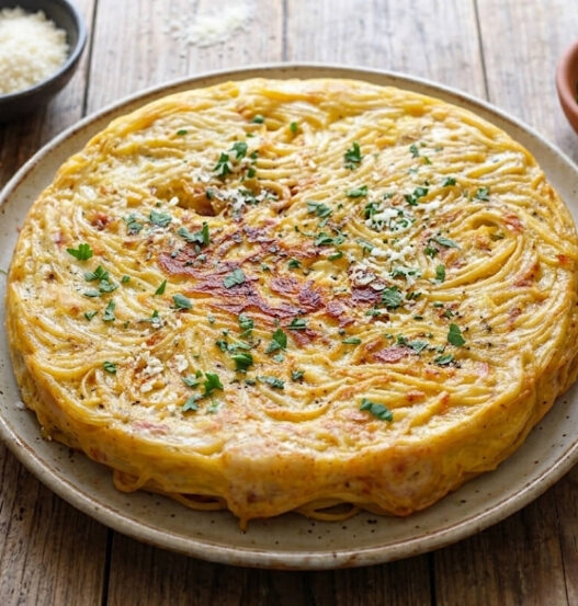 Frittata di spaghetti al microonde