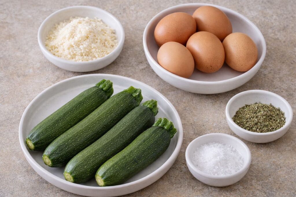 Frittata di zucchine al microonde, ingredienti