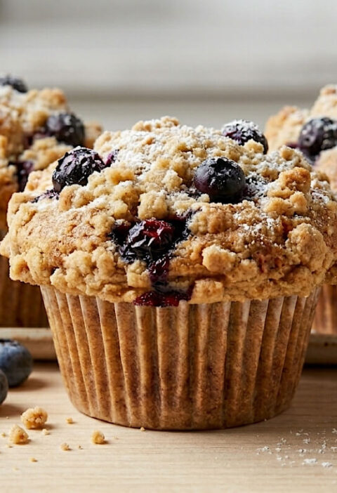 Muffin ai mirtilli al microonde