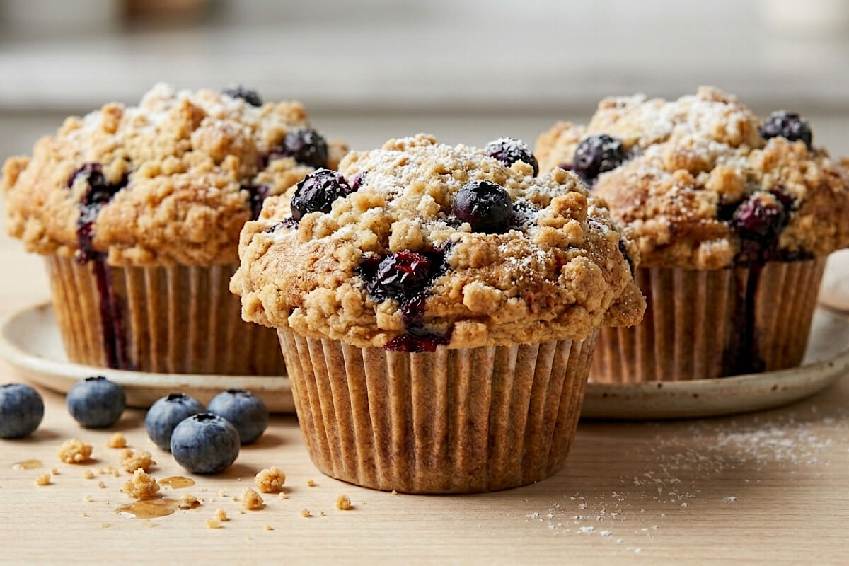Muffin ai mirtilli al microonde: la ricetta furba per una merenda, senza glutine né zucchero, pronta in pochi minuti