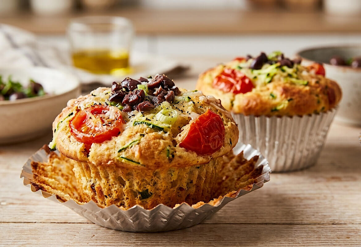 Muffin salati allo yogurt greco al microonde