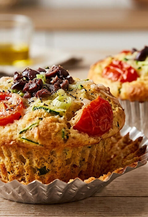 Muffin salati allo yogurt greco al microonde