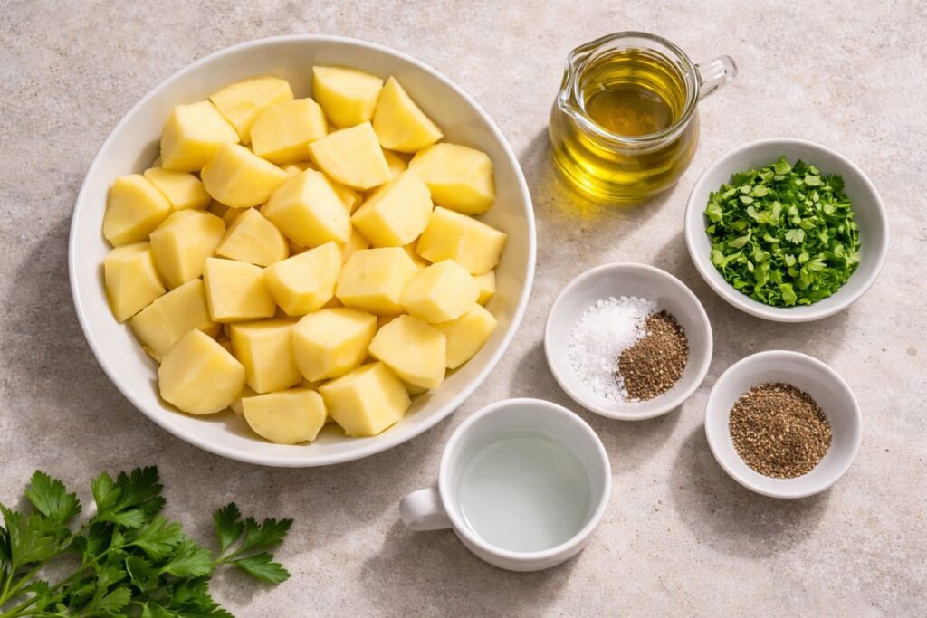 Patate lesse con il microonde, ingredienti