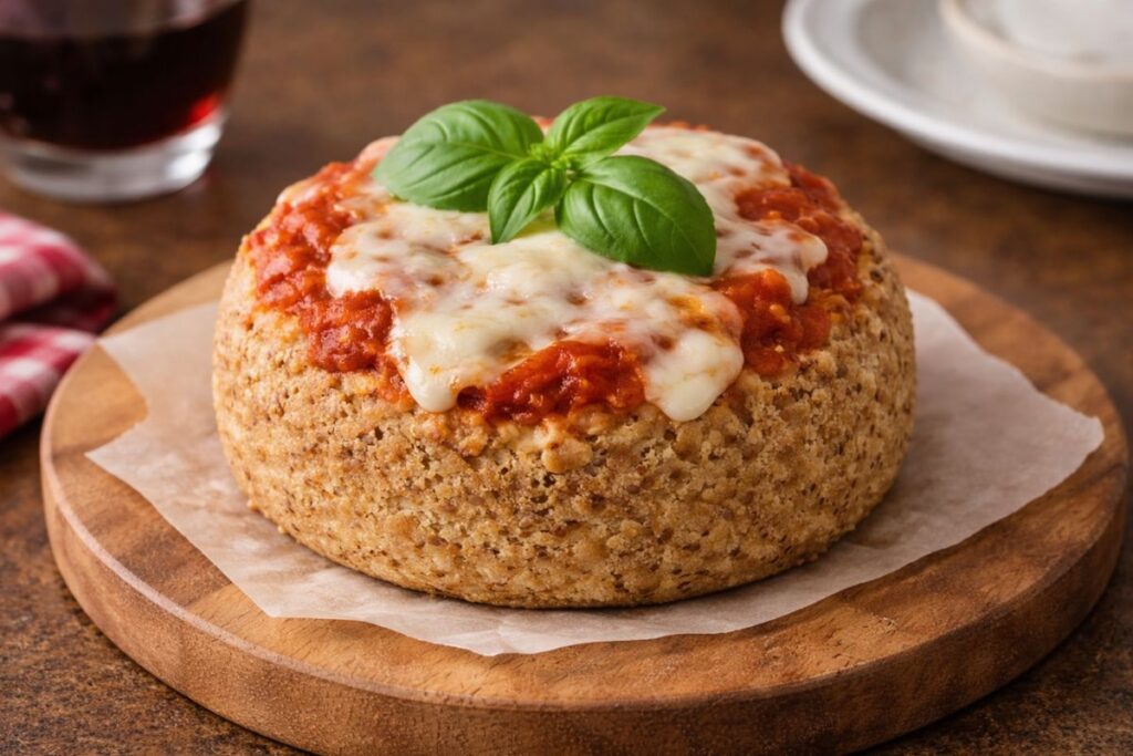 Pizza mugcake al microonde