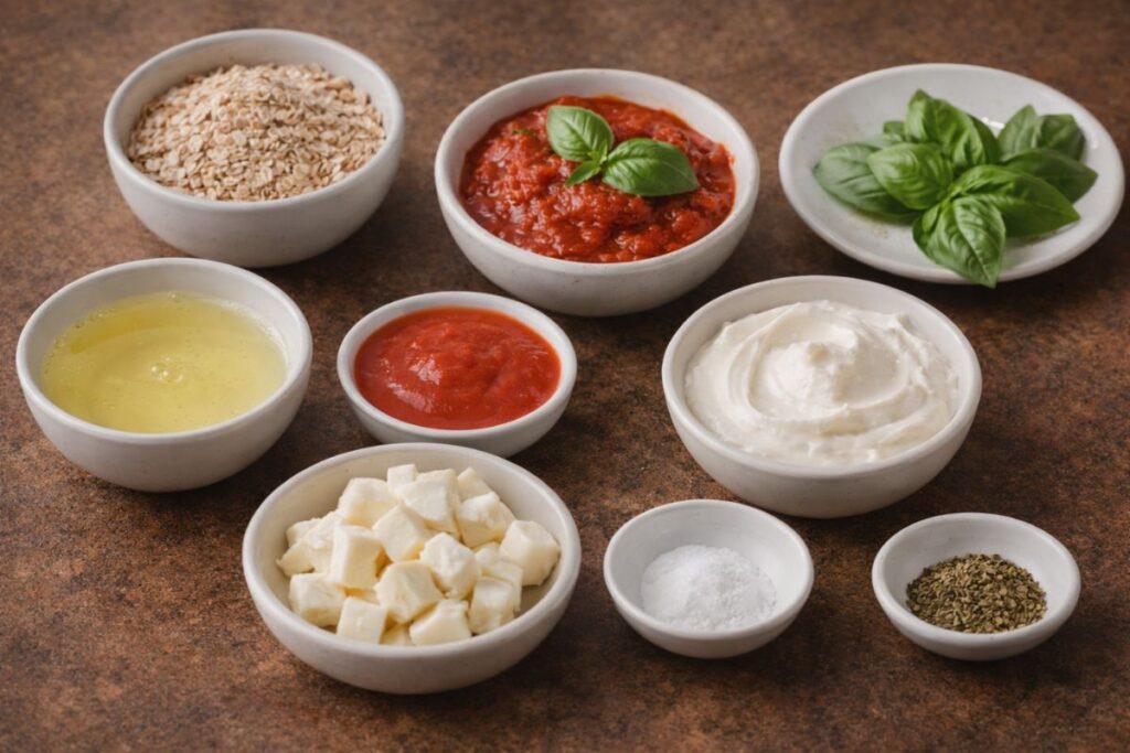 Pizza mugcake al microonde, ingredienti