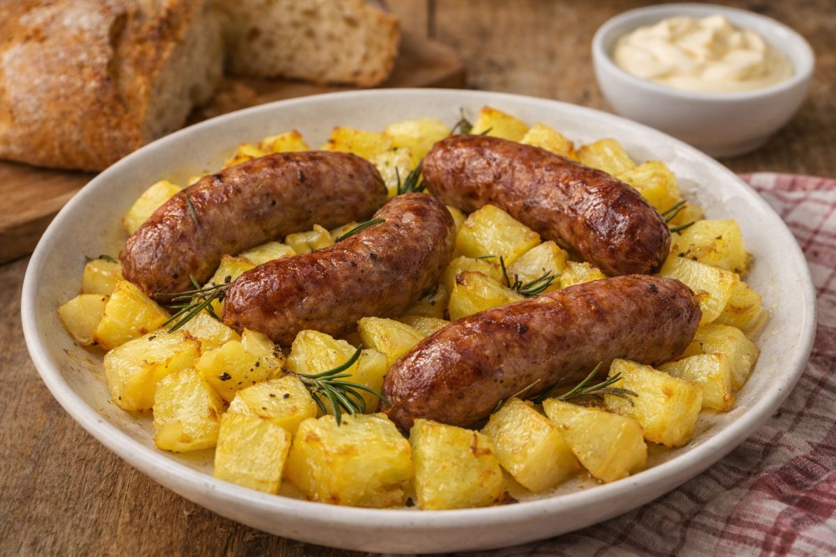 Patate e salsiccia al microonde: il secondo con contorno che piace a tutti e lo fai in appena 15 minuti