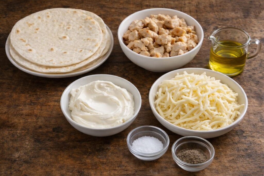 Triangolini di pollo e formaggio, ingredienti
