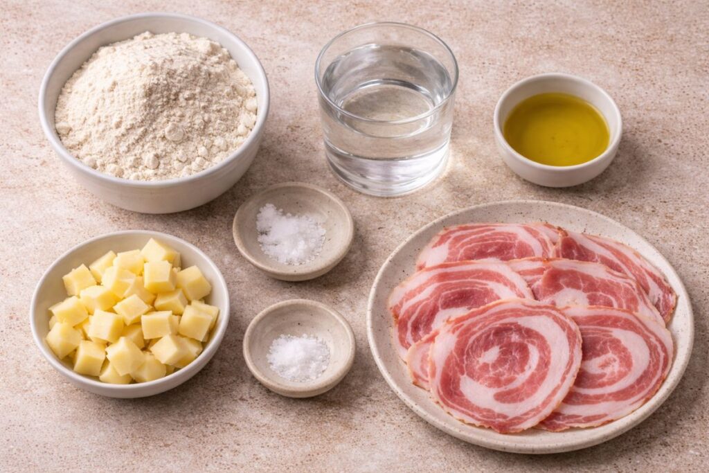 calzoncini in padella, ingredienti