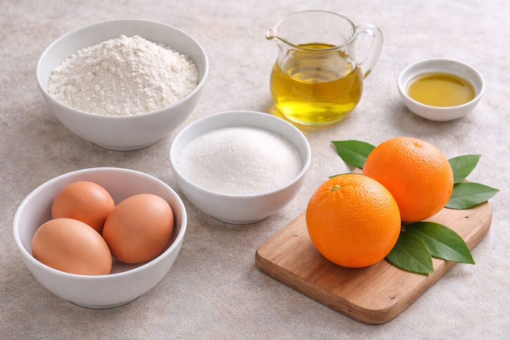 pan di arancio, ingredienti