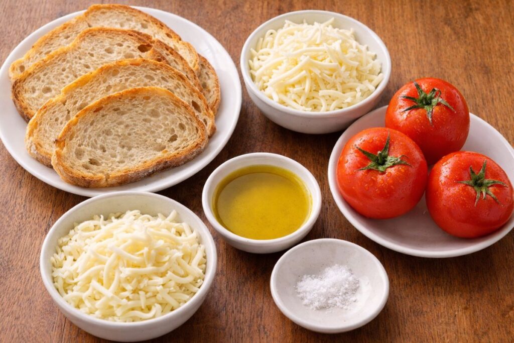 torta di pane al pomodoro nel microonde, ingredienti