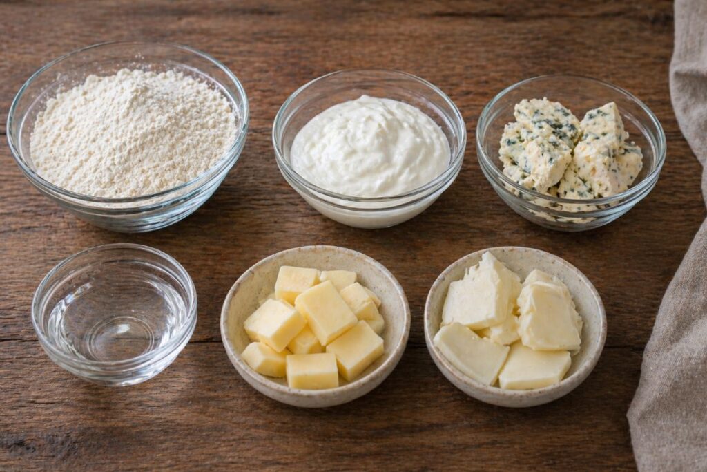 Bomboloni ai formaggi, ingredienti