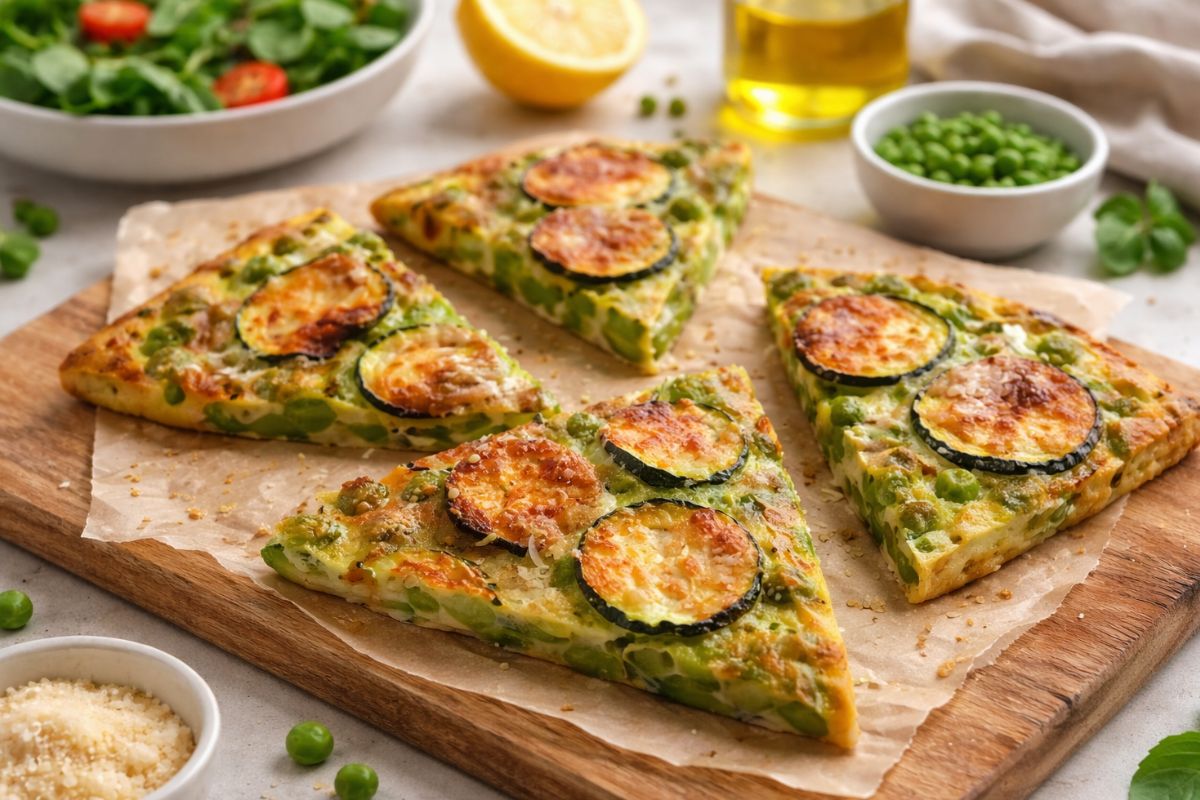 La frittata perfetta? Con zucchine e piselli in friggitrice ad aria, da mangiare a pranzo o cena