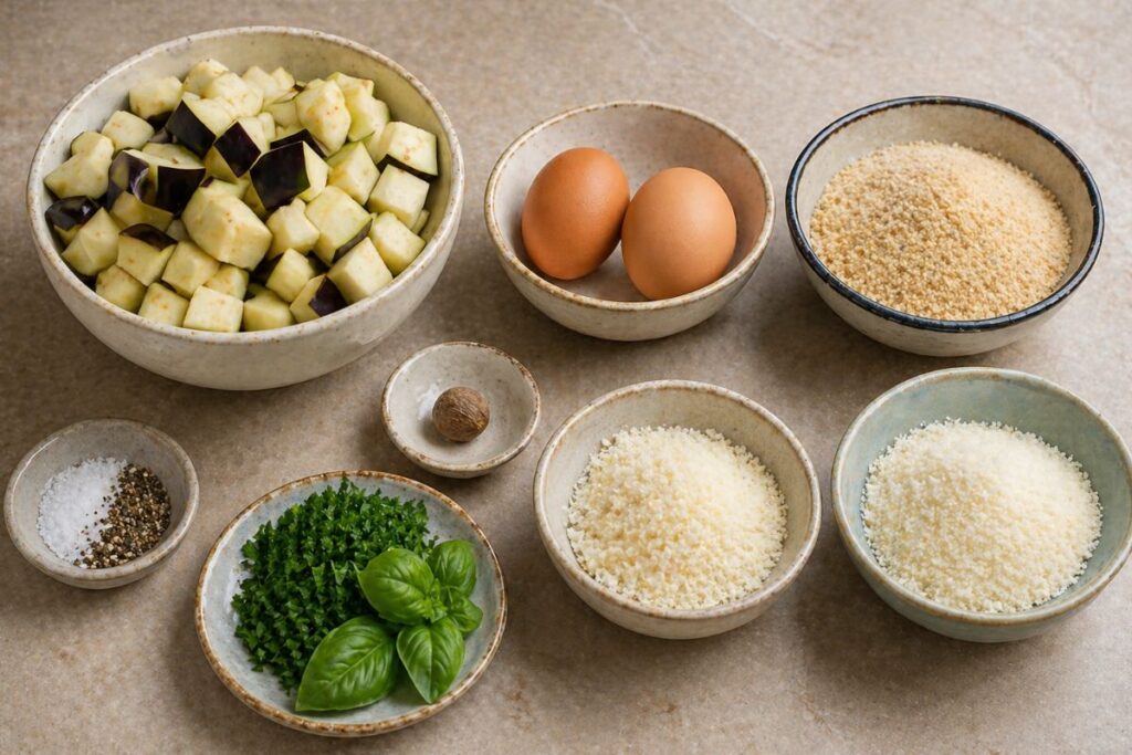 Muffin di melanzane con il Bimby, ingredienti