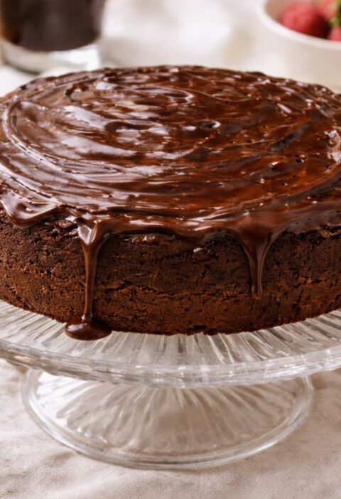 Torta ubriaca al vino rosso con il Bimby