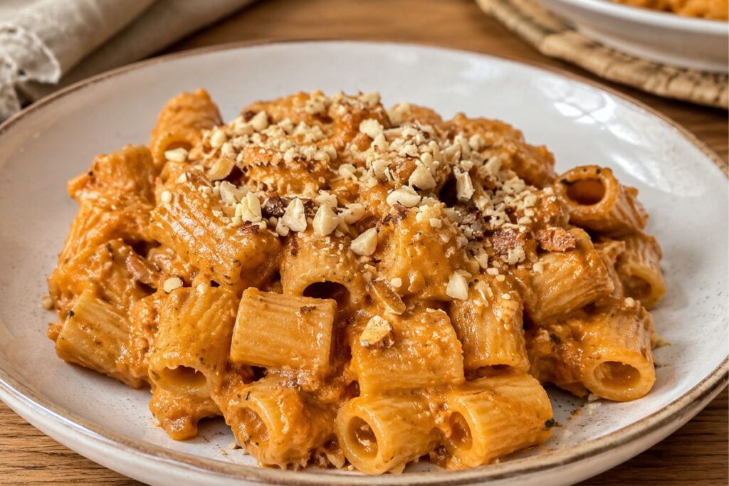 Mezze maniche al pesto di melanzane con il Bimby