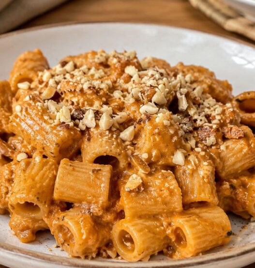 Mezze maniche al pesto di melanzane con il Bimby