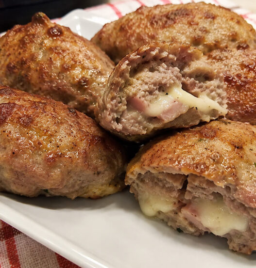 Panzerotti di carne in friggitrice ad aria