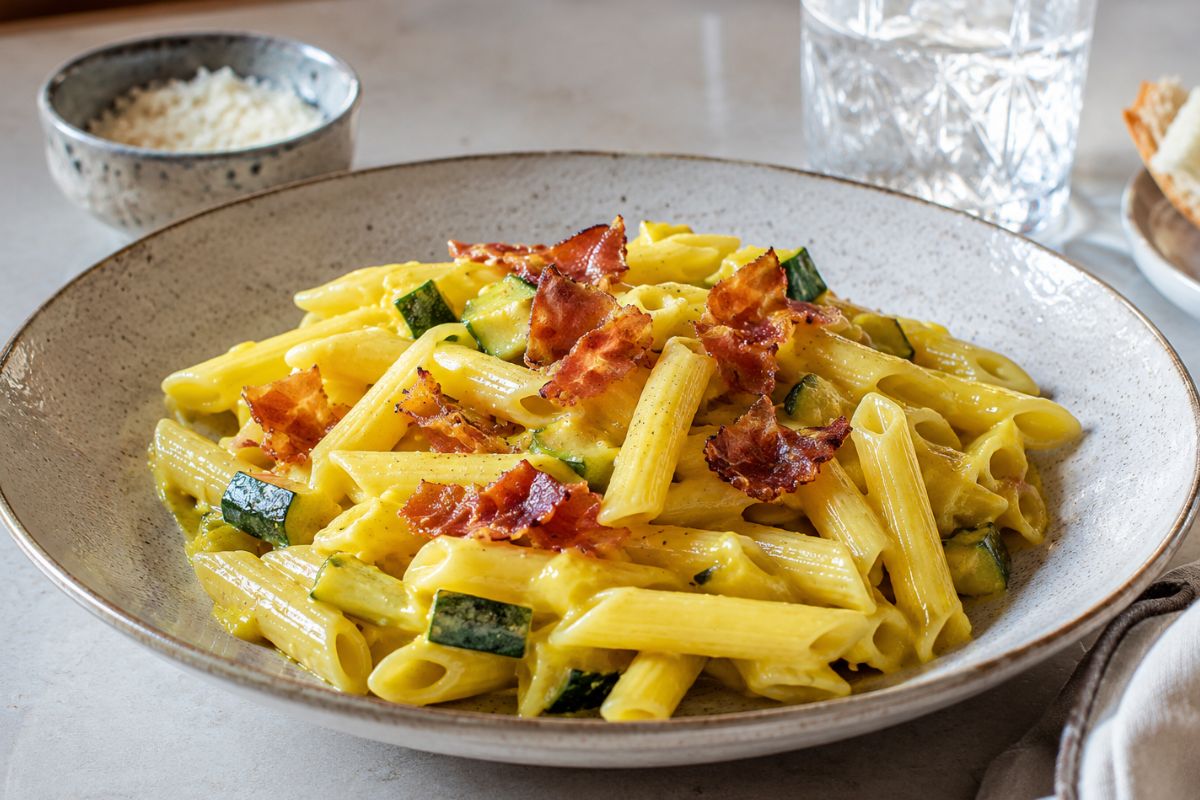 Ma quanto è buona la pasta risottata con il Bimby? Con zucchine, speck e zafferano ancor di più