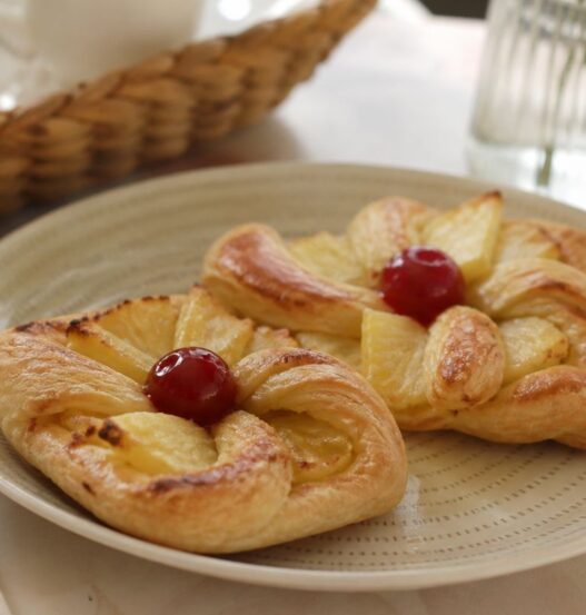 Sfogliette all'ananas in friggitrice ad aria