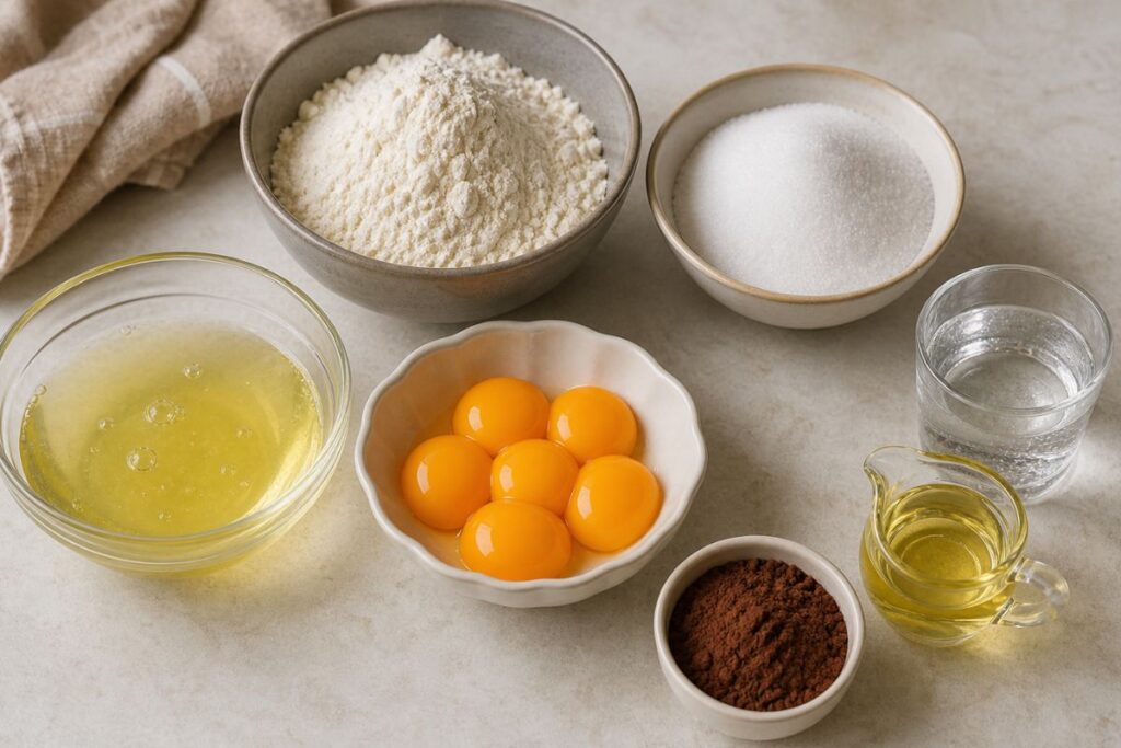 Torta piumino con il Bimby, ingredienti
