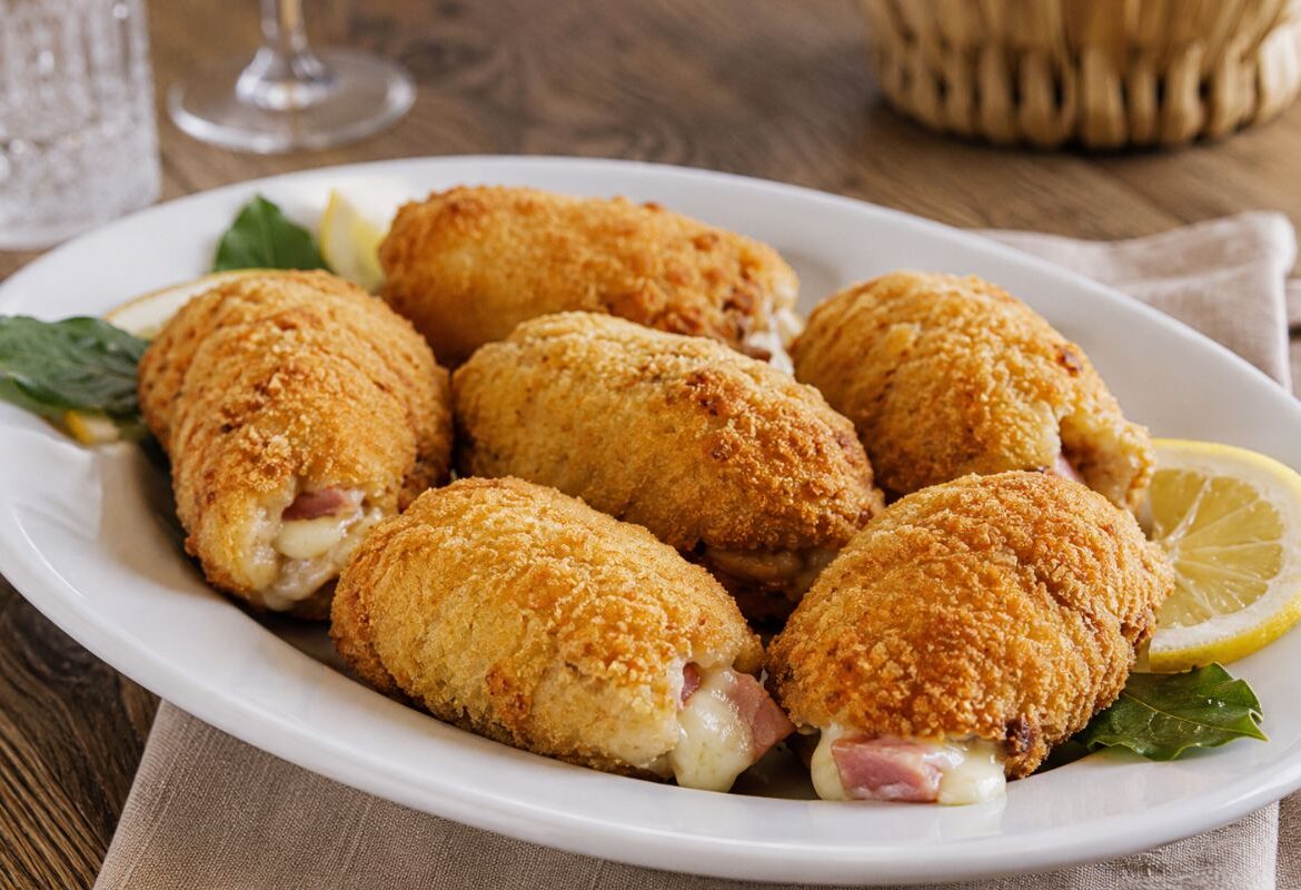 involtini di pollo ripieni in friggitrice ad aria
