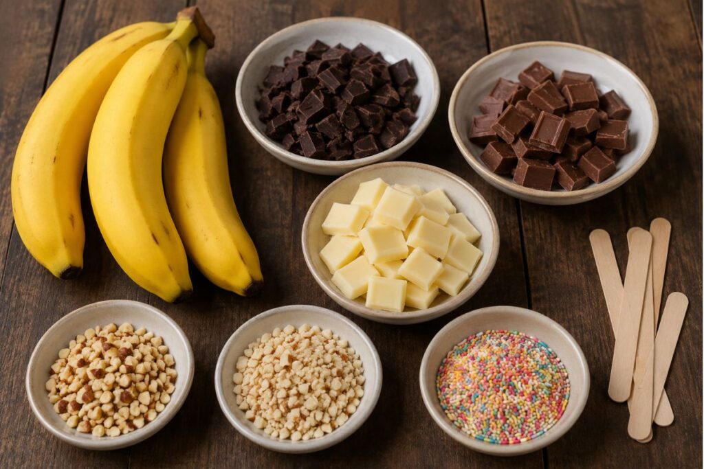 Banana pops, ingredienti