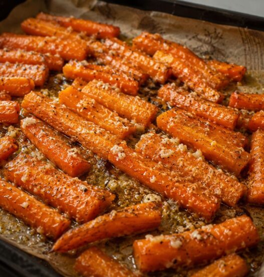 Bastoncini di carote al forno
