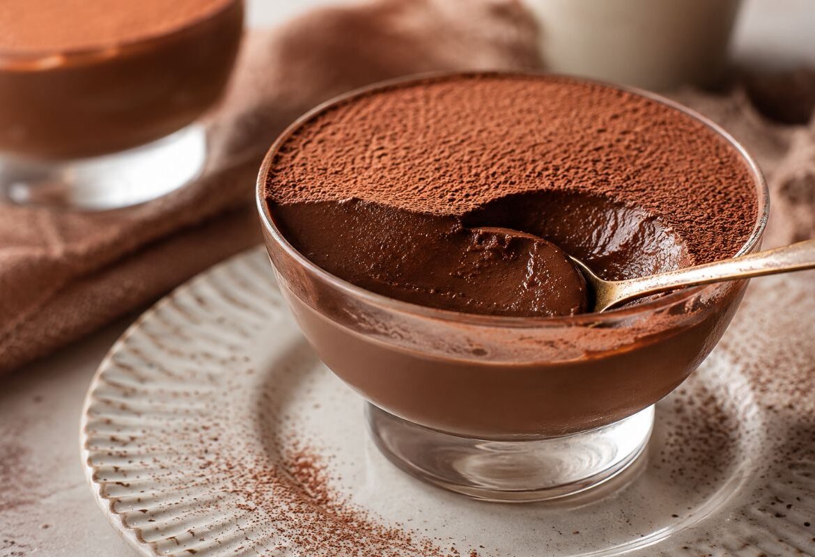Budino di biscotti al cacao