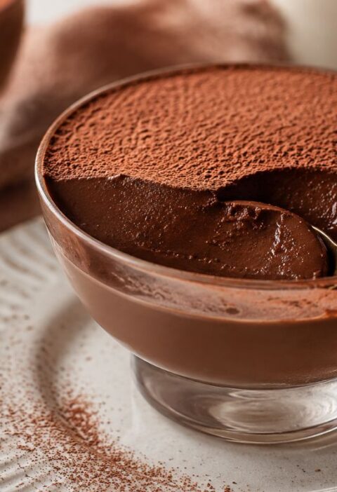Budino di biscotti al cacao